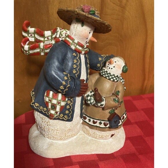 deb strain Other - Raz Imports Deb Strain Snow People The Spirit of Christmas is Love Figurine